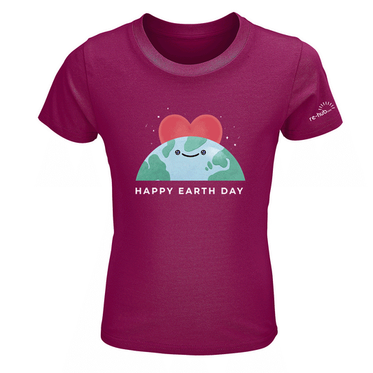 KINDER T-SHIRT HAPPY MOTIV 100 % Baumwolle