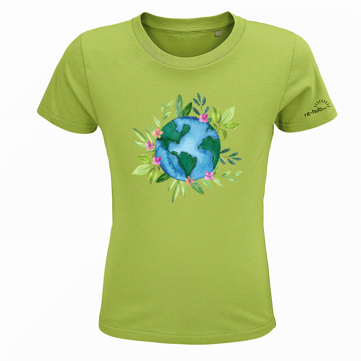 KINDER T-SHIRT WELT MOTIVE 100 % Bio-Baumwolle