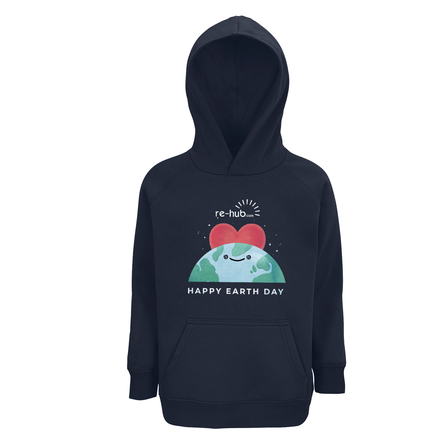 KINDER-SWEATSHIRT HAPPY MOTIV  80 % Bio-Baumwolle – 20 % recyceltes Polyester.