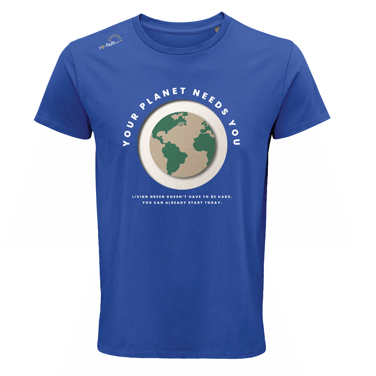 T-SHIRT UOMO YOUR PLANET in cotone biologico 100%