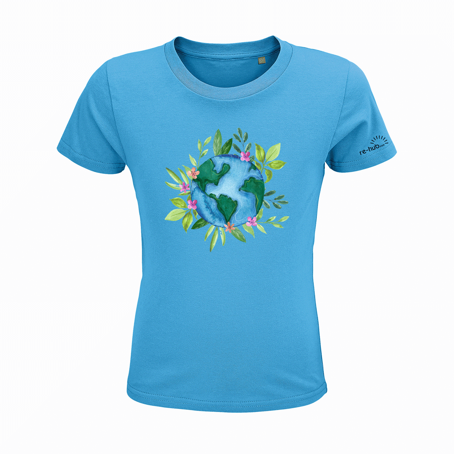 KINDER T-SHIRT WELT MOTIVE 100 % Bio-Baumwolle