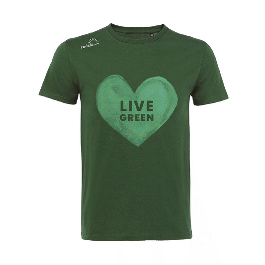 DAMEN T-SHIRT  HERZ MOTIV 100 % Bio-Baumwolle