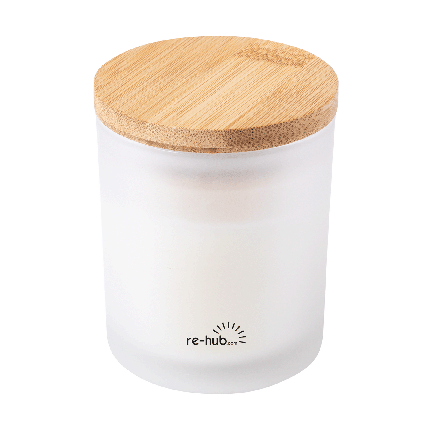 KERZE in Glas Bambus.