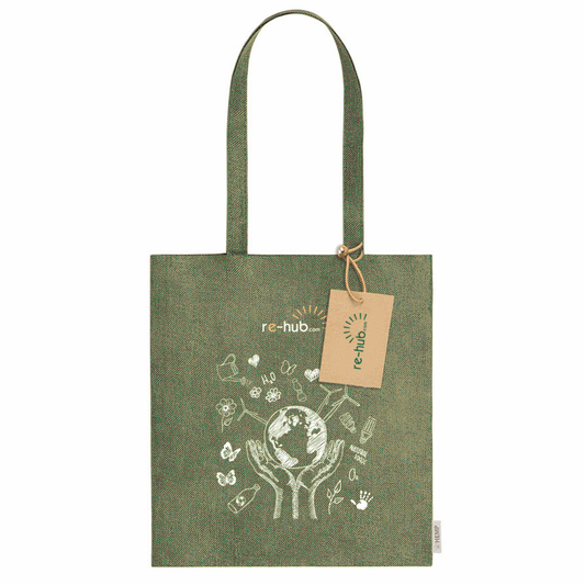 GREEN HANDS PLANET TASCHE 100 % Hanfgewebe