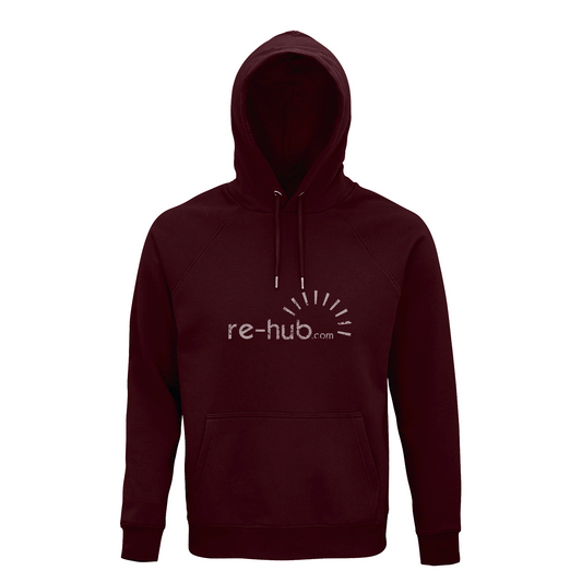 MEN'S  RE-HUB HOODIE organic cotton and polyester.