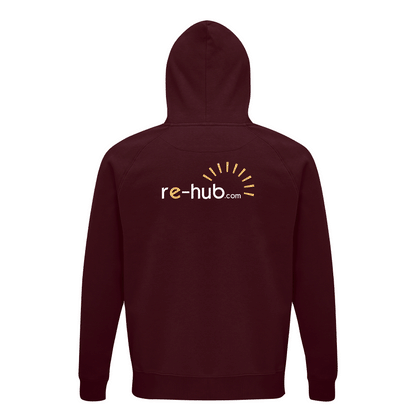 MEN'S  RE-HUB HOODIE organic cotton and polyester.
