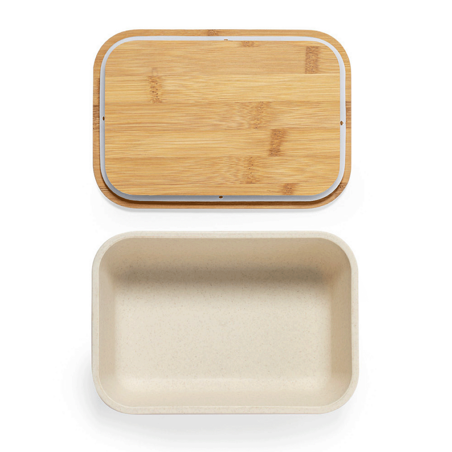 FOOD BOX Material: PP without BPA and bamboo.